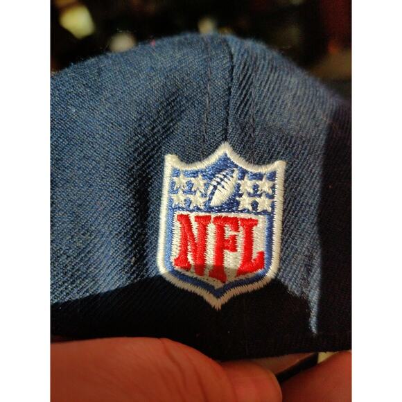 Wool Cap Men's Size 7 1/8 Reebok Fitted Chicago Blue Team Apparel Cap - Picture 2 of 4